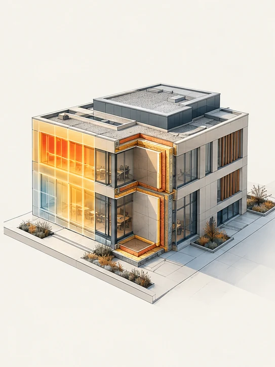 Koncepčná ilustrácia služby – Teplotechnika